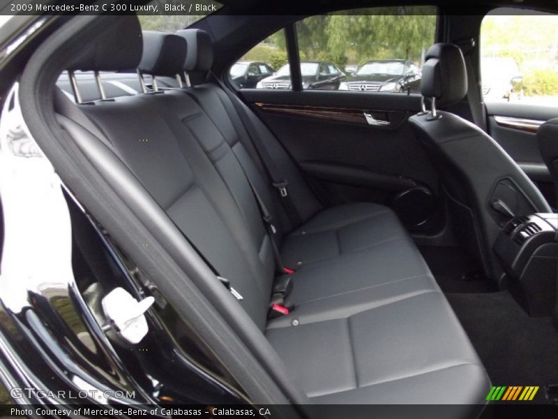 Black / Black 2009 Mercedes-Benz C 300 Luxury