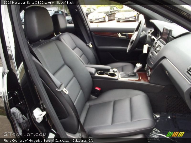 Black / Black 2009 Mercedes-Benz C 300 Luxury