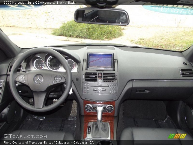 Black / Black 2009 Mercedes-Benz C 300 Luxury