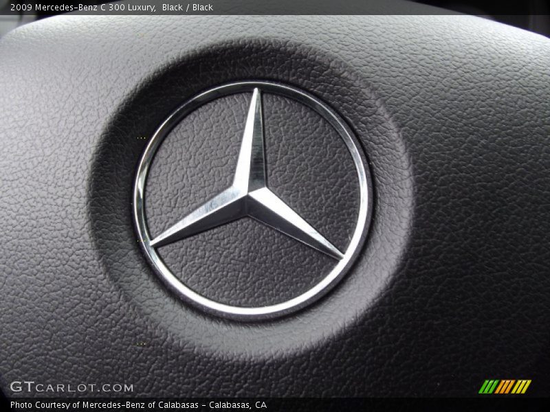 Black / Black 2009 Mercedes-Benz C 300 Luxury