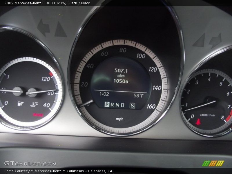 Black / Black 2009 Mercedes-Benz C 300 Luxury