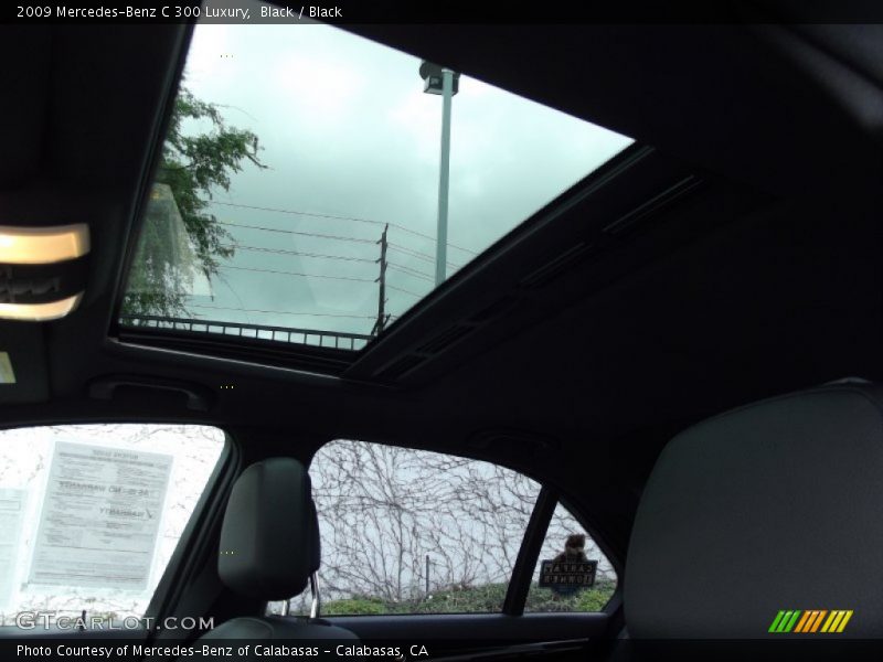 Black / Black 2009 Mercedes-Benz C 300 Luxury