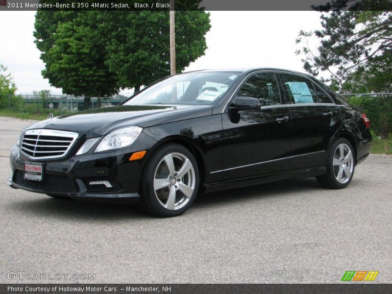 Black / Black 2011 Mercedes-Benz E 350 4Matic Sedan
