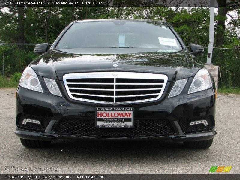 Black / Black 2011 Mercedes-Benz E 350 4Matic Sedan