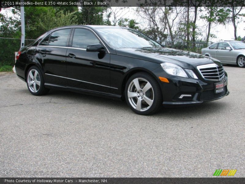 Black / Black 2011 Mercedes-Benz E 350 4Matic Sedan