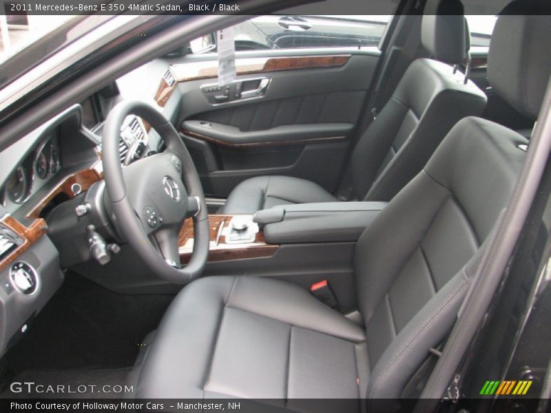 Black / Black 2011 Mercedes-Benz E 350 4Matic Sedan