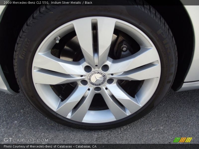 Iridium Silver Metallic / Black 2009 Mercedes-Benz CLS 550