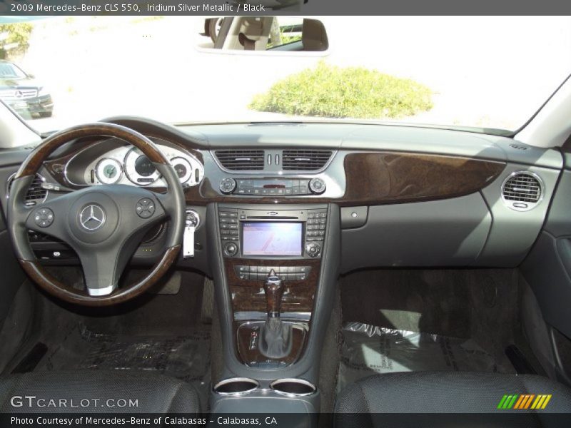 Iridium Silver Metallic / Black 2009 Mercedes-Benz CLS 550