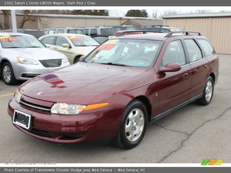 Dark Red / Gray 2002 Saturn L Series LW300 Wagon