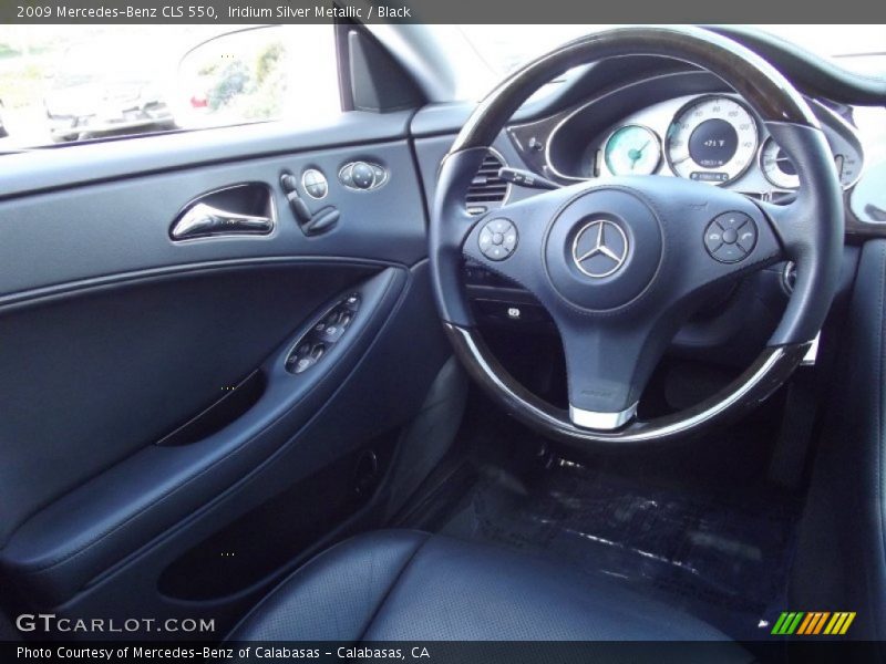 Iridium Silver Metallic / Black 2009 Mercedes-Benz CLS 550