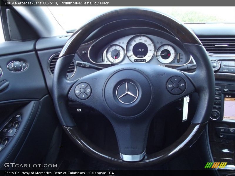 Iridium Silver Metallic / Black 2009 Mercedes-Benz CLS 550
