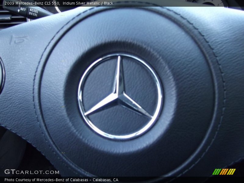Iridium Silver Metallic / Black 2009 Mercedes-Benz CLS 550