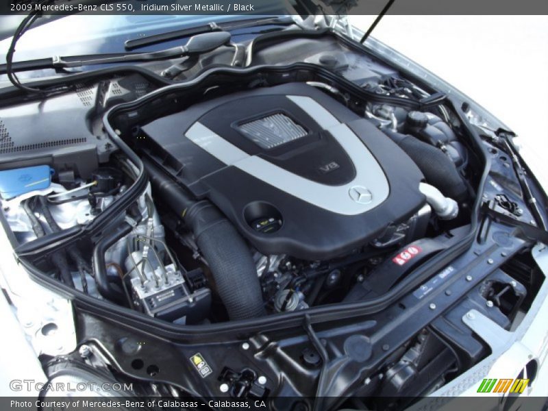 Iridium Silver Metallic / Black 2009 Mercedes-Benz CLS 550