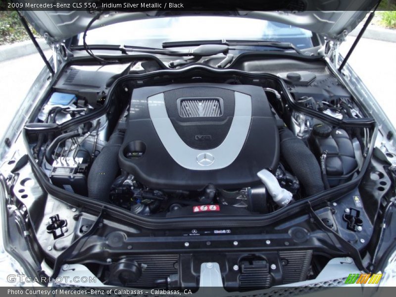 Iridium Silver Metallic / Black 2009 Mercedes-Benz CLS 550