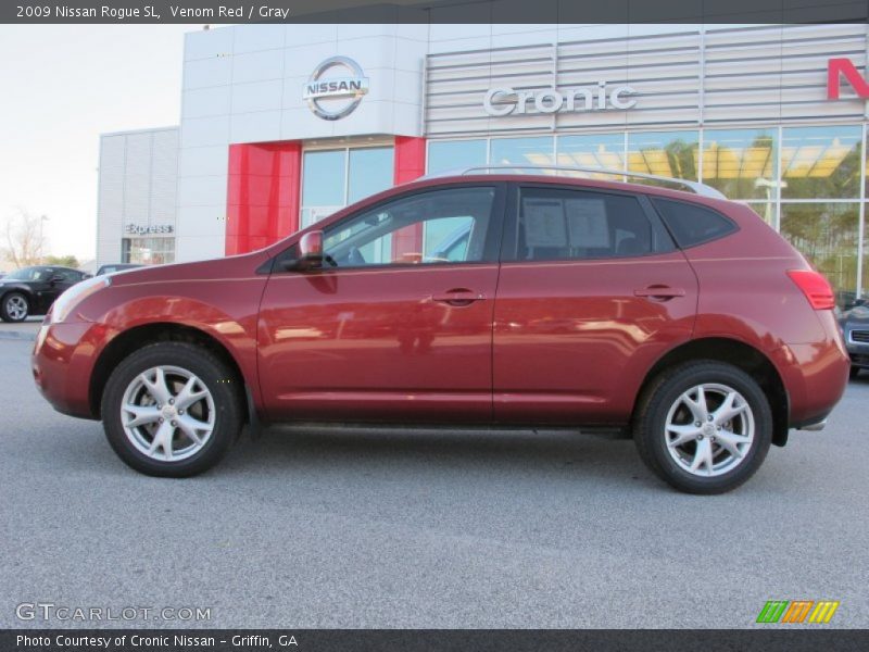 Venom Red / Gray 2009 Nissan Rogue SL