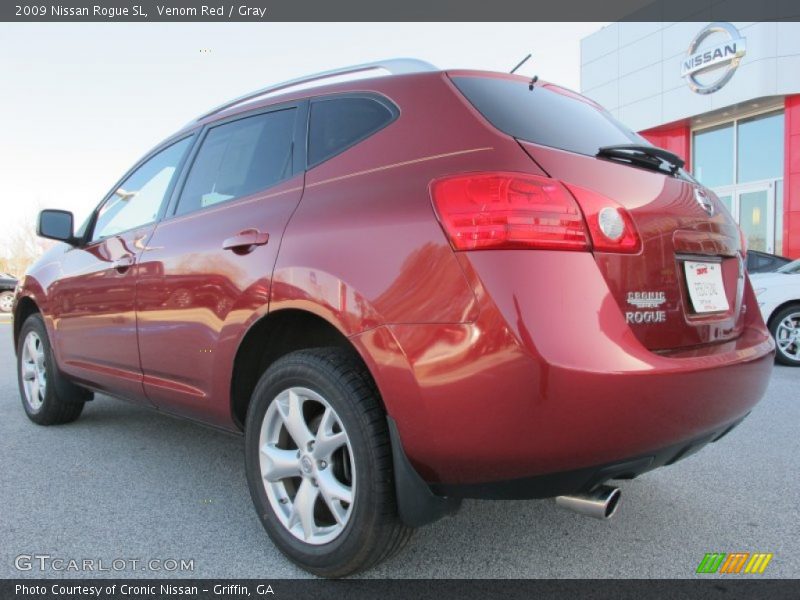 Venom Red / Gray 2009 Nissan Rogue SL