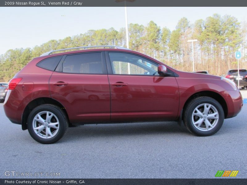 Venom Red / Gray 2009 Nissan Rogue SL