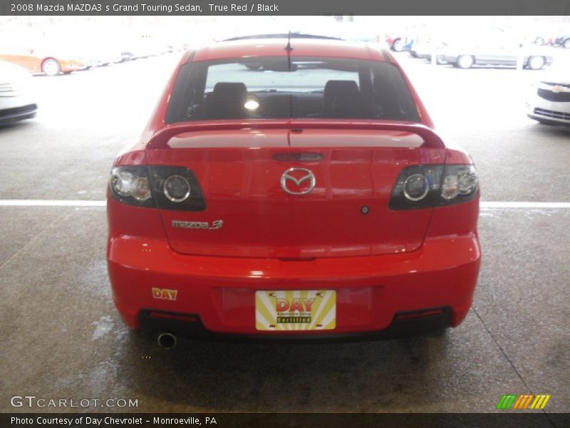 True Red / Black 2008 Mazda MAZDA3 s Grand Touring Sedan