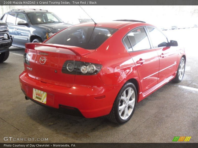 True Red / Black 2008 Mazda MAZDA3 s Grand Touring Sedan