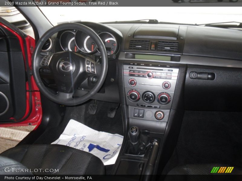 True Red / Black 2008 Mazda MAZDA3 s Grand Touring Sedan