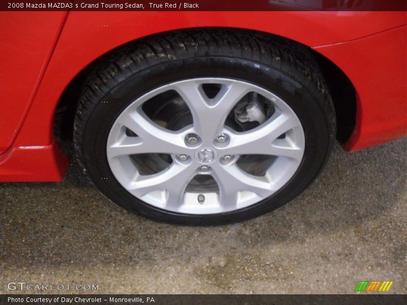 True Red / Black 2008 Mazda MAZDA3 s Grand Touring Sedan