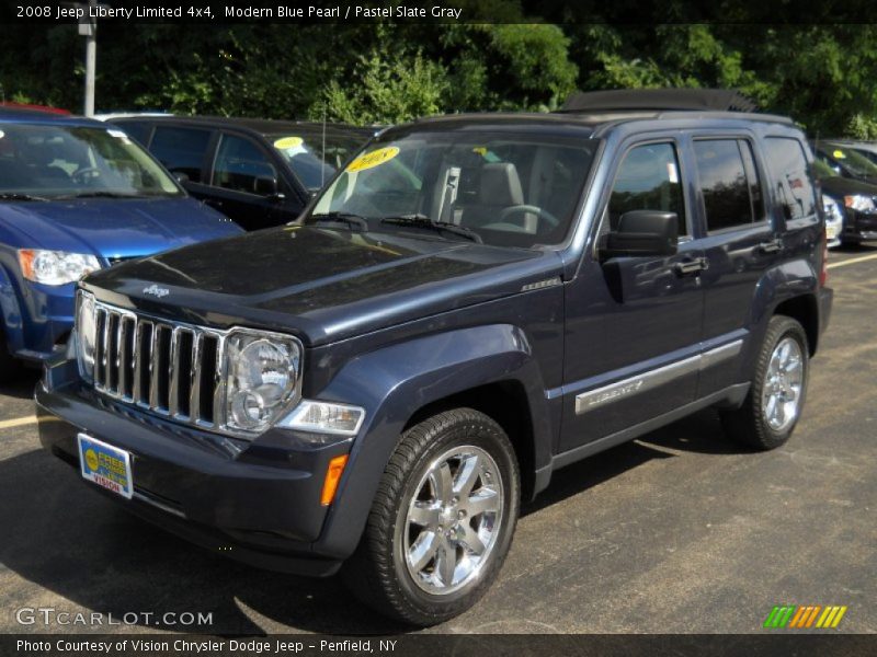 Modern Blue Pearl / Pastel Slate Gray 2008 Jeep Liberty Limited 4x4