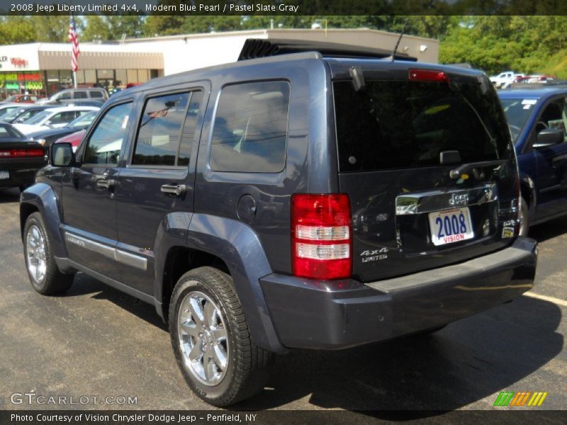 Modern Blue Pearl / Pastel Slate Gray 2008 Jeep Liberty Limited 4x4