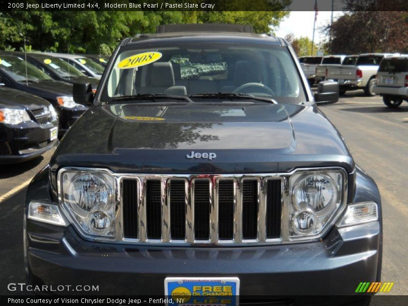 Modern Blue Pearl / Pastel Slate Gray 2008 Jeep Liberty Limited 4x4