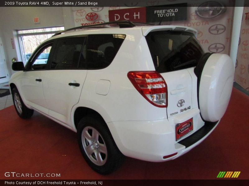Super White / Sand Beige 2009 Toyota RAV4 4WD