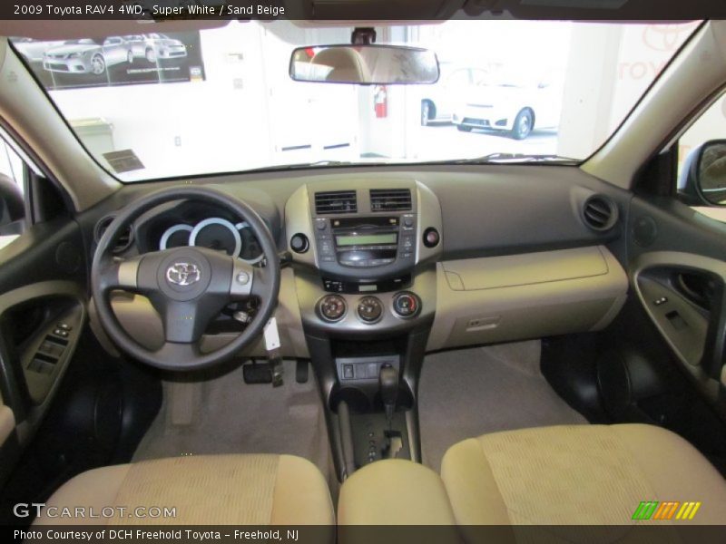Super White / Sand Beige 2009 Toyota RAV4 4WD