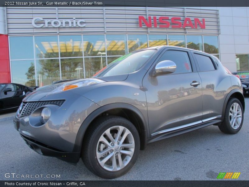 Gun Metallic / Black/Silver Trim 2012 Nissan Juke SV