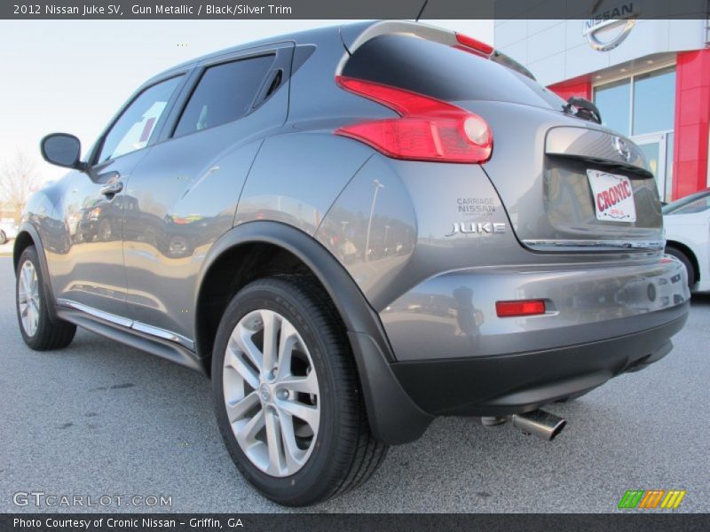 Gun Metallic / Black/Silver Trim 2012 Nissan Juke SV