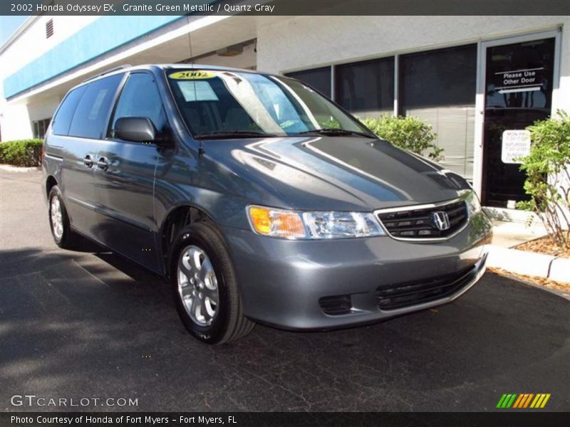 Granite Green Metallic / Quartz Gray 2002 Honda Odyssey EX