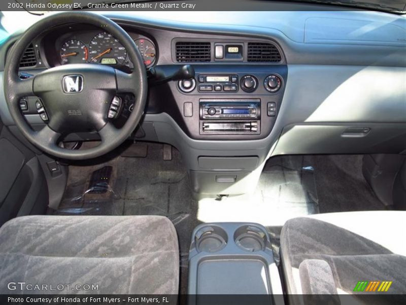 Granite Green Metallic / Quartz Gray 2002 Honda Odyssey EX