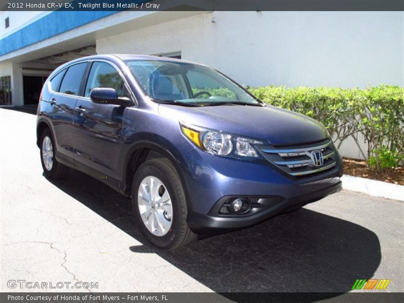 Twilight Blue Metallic / Gray 2012 Honda CR-V EX
