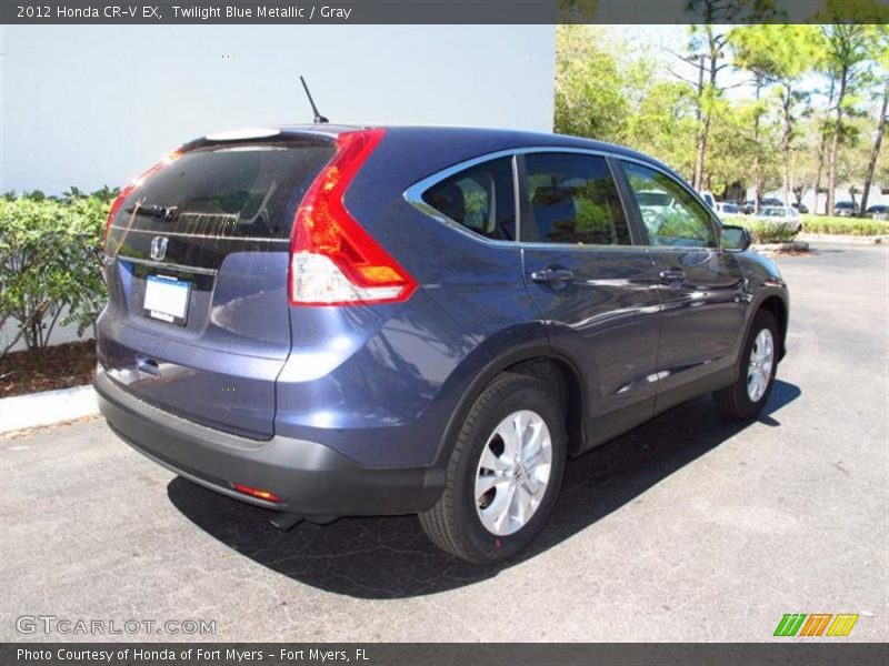 Twilight Blue Metallic / Gray 2012 Honda CR-V EX