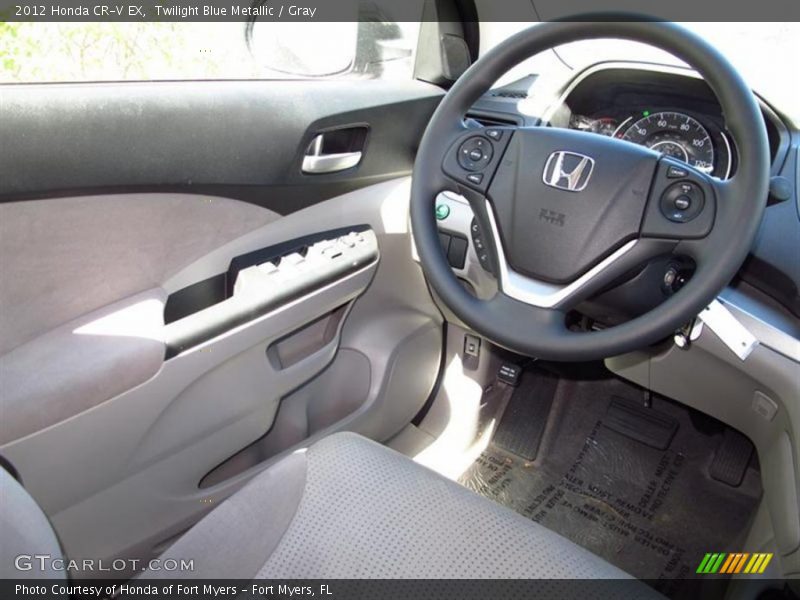 Twilight Blue Metallic / Gray 2012 Honda CR-V EX