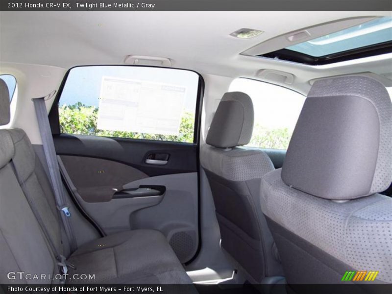 Twilight Blue Metallic / Gray 2012 Honda CR-V EX