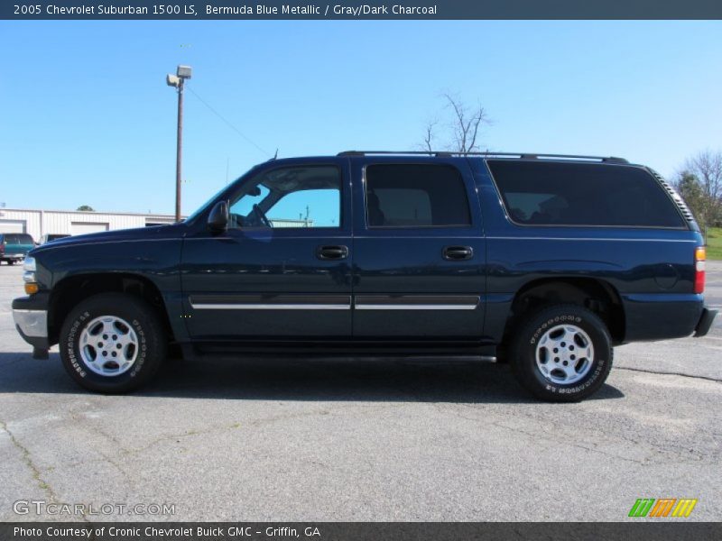 Bermuda Blue Metallic / Gray/Dark Charcoal 2005 Chevrolet Suburban 1500 LS
