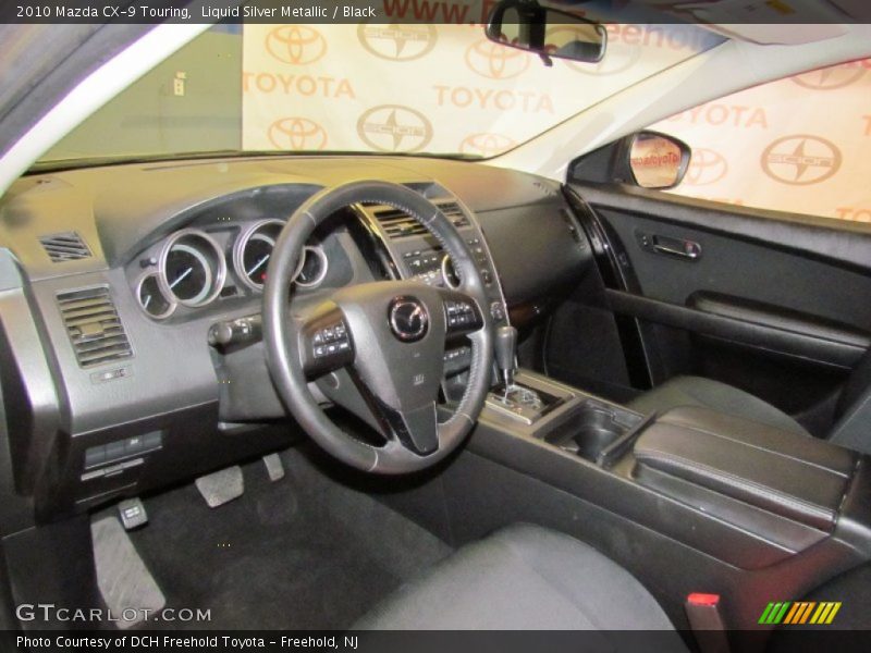Liquid Silver Metallic / Black 2010 Mazda CX-9 Touring