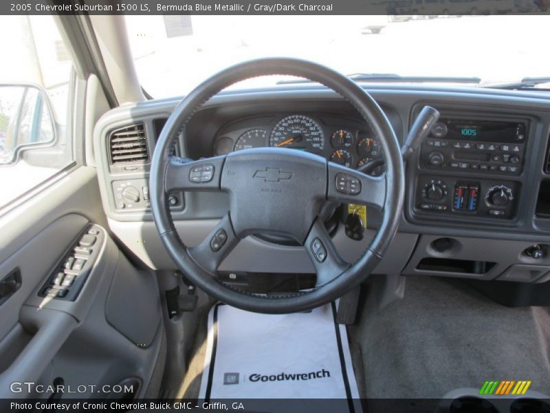 Bermuda Blue Metallic / Gray/Dark Charcoal 2005 Chevrolet Suburban 1500 LS