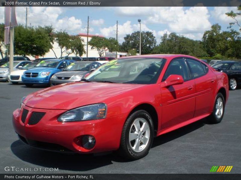 Crimson Red / Ebony 2008 Pontiac Grand Prix Sedan