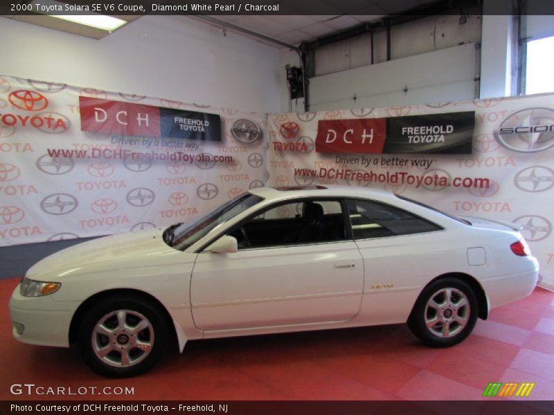 Diamond White Pearl / Charcoal 2000 Toyota Solara SE V6 Coupe