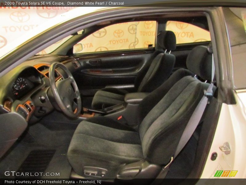Diamond White Pearl / Charcoal 2000 Toyota Solara SE V6 Coupe