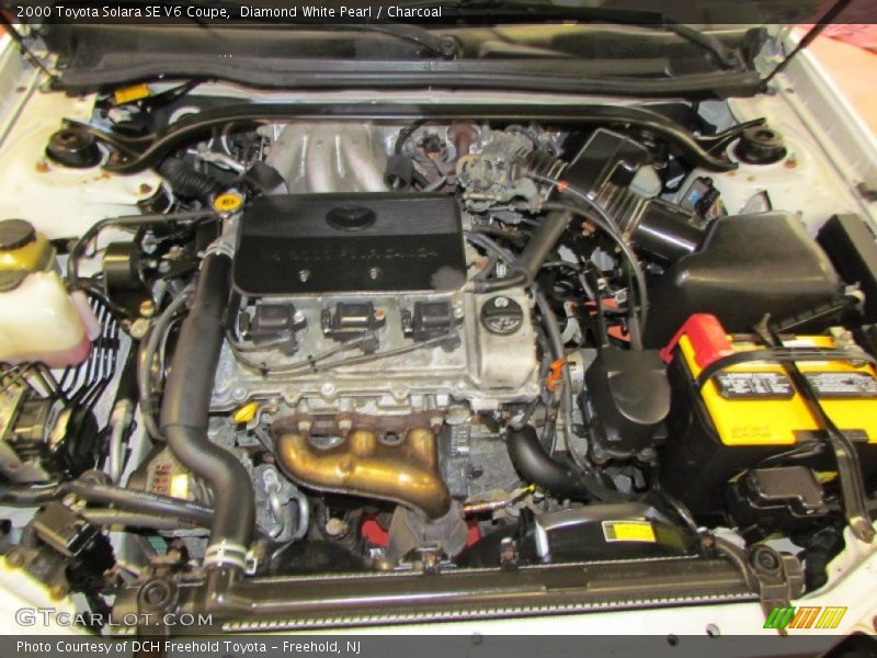 Diamond White Pearl / Charcoal 2000 Toyota Solara SE V6 Coupe