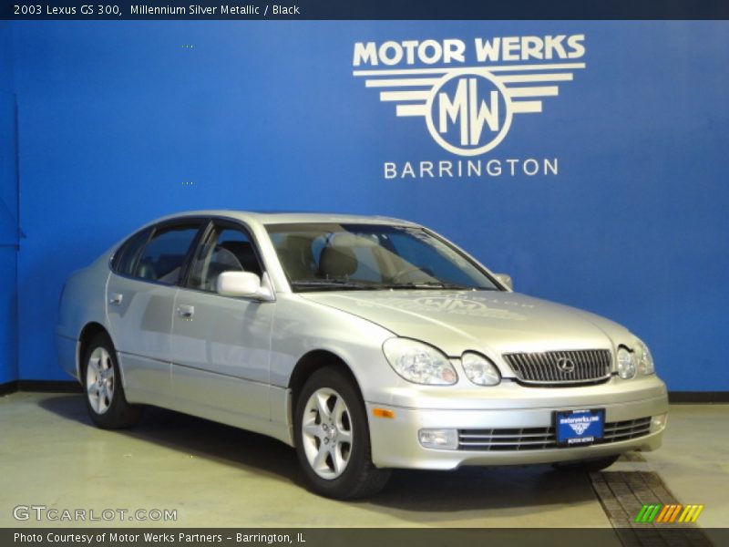 Millennium Silver Metallic / Black 2003 Lexus GS 300