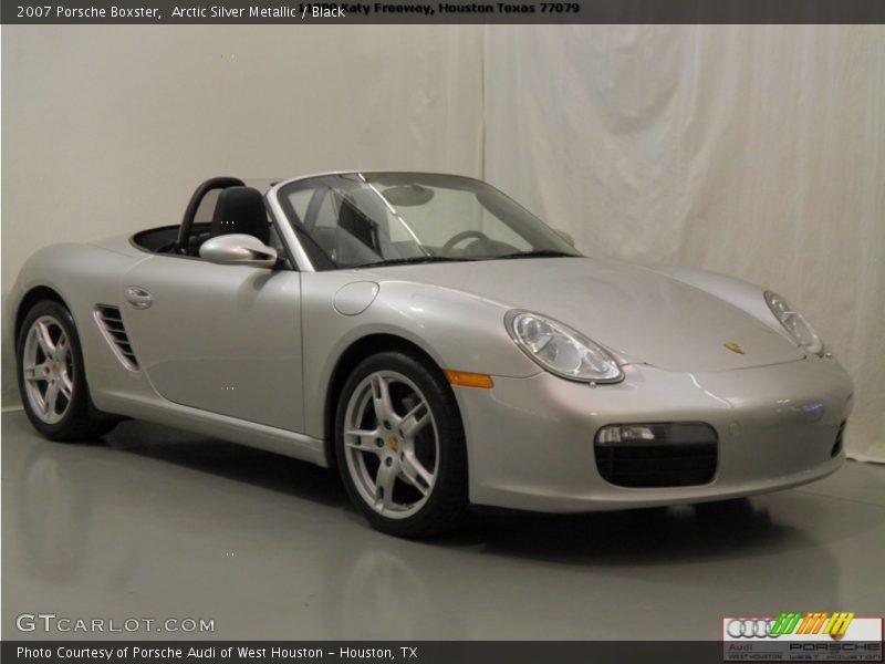 Arctic Silver Metallic / Black 2007 Porsche Boxster