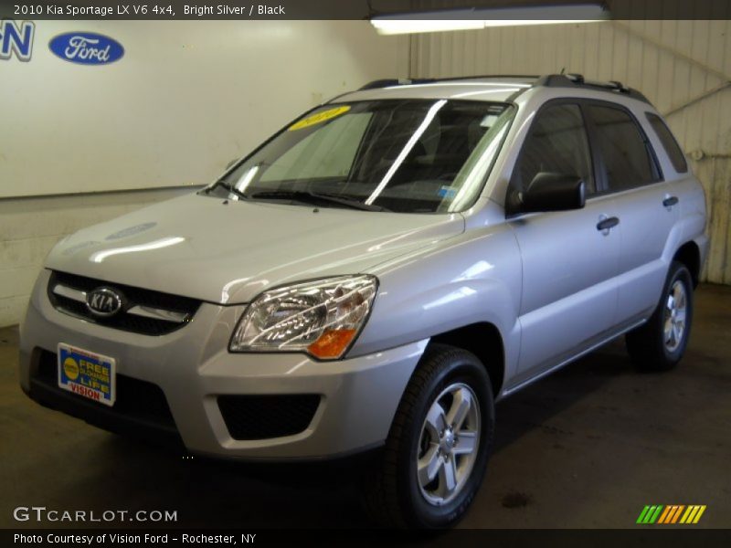 Bright Silver / Black 2010 Kia Sportage LX V6 4x4