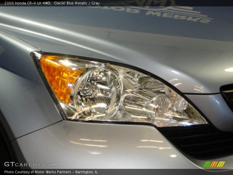 Glacier Blue Metallic / Gray 2009 Honda CR-V LX 4WD