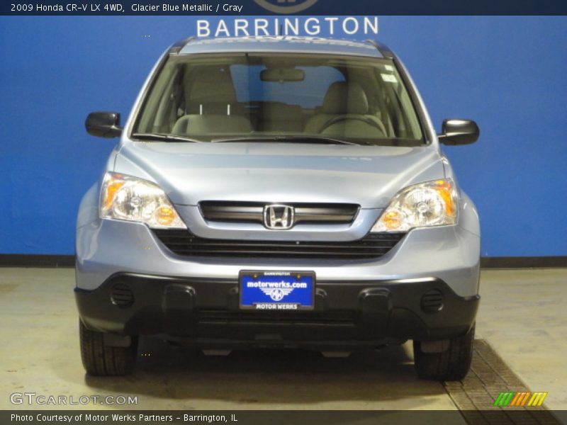Glacier Blue Metallic / Gray 2009 Honda CR-V LX 4WD